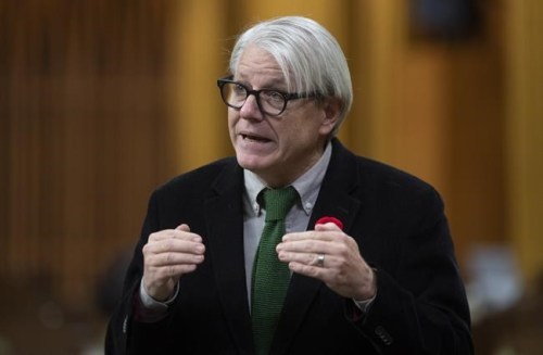 Liberal MP Adam Vaughan responds to a question during Question Period in the House of Commons, in Ottawa, Friday, Oct. 30, 2020. Vaughan is urging his newly elected successor, Kevin Vuong, to resign. THE CANADIAN PRESS/Adrian Wyld