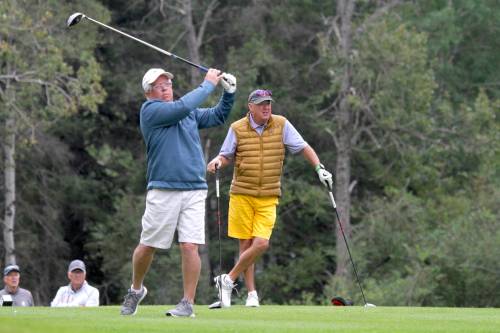 Dale Murray of Gilbert Plains won the Tamarack golf tournament masters men’s title, beating Jack McDiarmid 1 up at Clear Lake Golf Course on Saturday. (Thomas Friesen/The Brandon Sun)