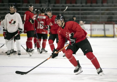 Shane Wright carries the puck during the Canadian World Junior Hockey Championships selection camp in Moncton, N.B., Friday, December 9, 2022. Wright will serve as Canadian captain at the upcoming IIHF World Junior Championship.THE CANADIAN PRESS/Ron Ward