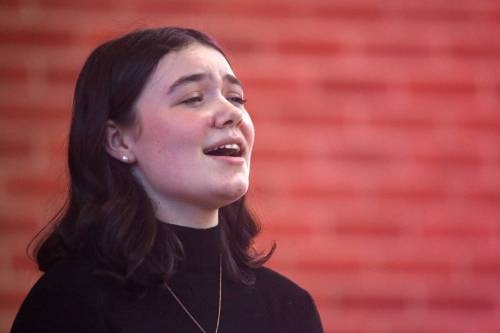 Devin Kerman-Forsythe of Brandon sings “Wind of the Western Sea” during last year’s Festival of the Arts vocal solo competition at Knox United Church. This year’s Festival of the Arts continues until March 15, with a Vocal Awards Night taking place at Knox United Church on March 16 at 7 p.m. (File)