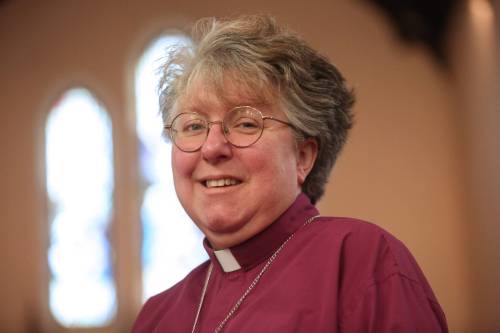 Rev. Rachel Parker, Anglican Bishop of Brandon, pictured here in St. Matthew’s Cathedral on 13th Street. (Matt Goerzen/The Brandon Sun)