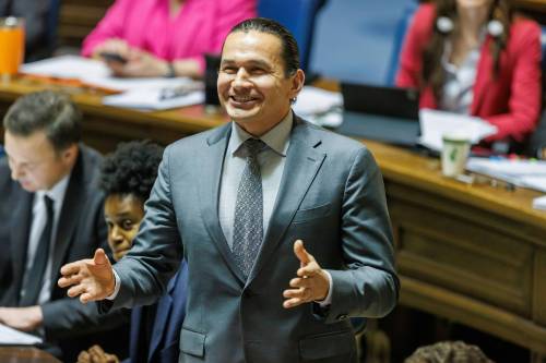 “The reality is that we are an energy power as a province,” Premier Wab Kinew said Thursday. (Mike Deal/Winnipeg Free Press files)