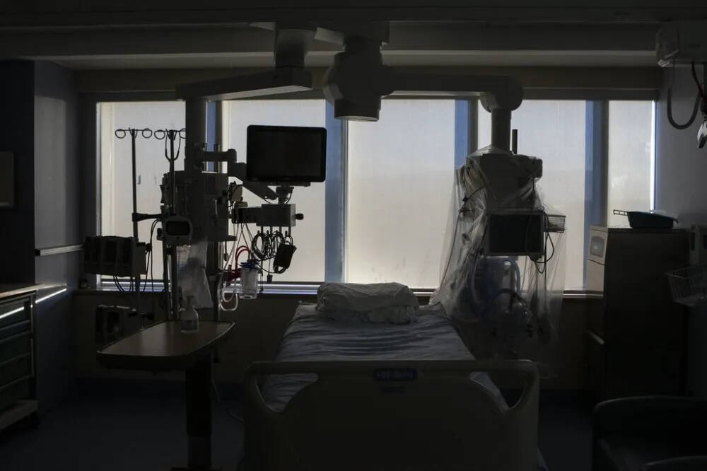 An empty bed is seen at a hospital in a 2022 photo. (The Canadian Press files)