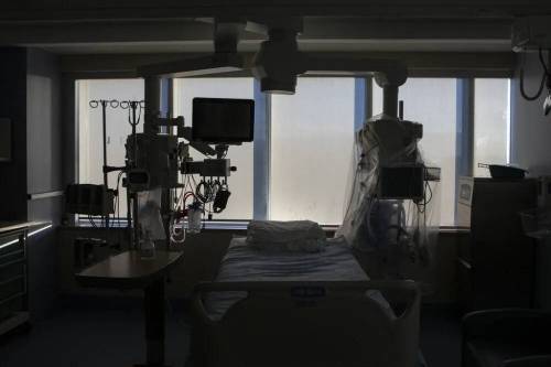 An empty bed is seen at a hospital in a 2022 photo. (The Canadian Press files)