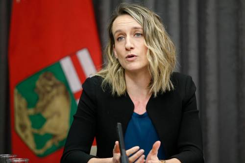 Dr. Joss Reimer answers media questions during a press conference at the Manitoba legislature in Winnipeg in March 2020. Reimer has been named Canada&rsquo;s next chief public health officer, and begins her three-year term on April 1. (The Canadian Press files)