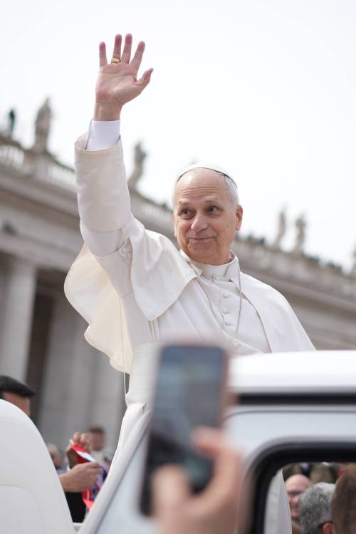 Pope Leo XIV leaves after presiding over Mass in St. Peter&rsquo;s Square at the Vatican on the Catholic feast of Palm Sunday on Sunday. (The Associated Press)