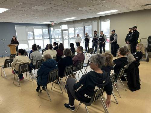 Approximately two members of the public were in attendance at the open house, aside from members of each participating organization. (Photo by Renee Lilley)