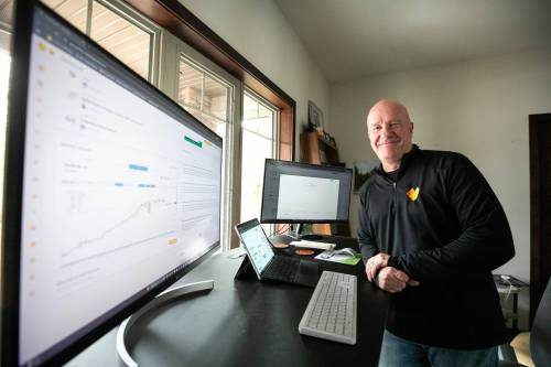&ldquo;We literally have 80 years of experience and data in our platform today that is always learning and always getting better,&rdquo; says Mark Lepp, owner of GrainFox. (Mikaela MacKenzie/Winnipeg Free Press)