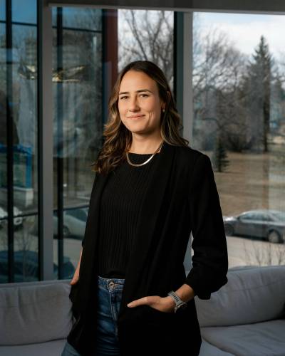 Born in Manitoba and educated in Florida, Katie Friesen is the founder of FarmerTitan, an online platform that helps farmers manage their equipment and their teams. (Supplied)