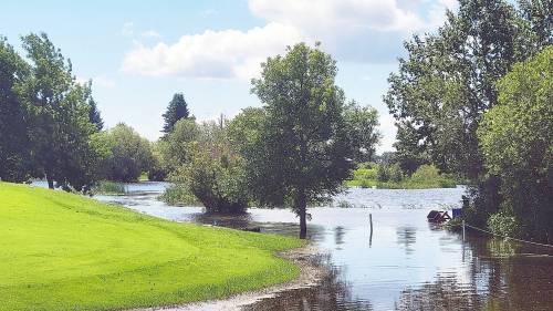 The Roblin Golf and Country Club course&rsquo;s ponds rose to &ldquo;levels that no one on our board or staff ever recalls,&rdquo; management wrote in a public letter in the Roblin Review. (The Roblin Review)
