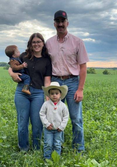The sixth-generation English family near Bradwardine has been recognized with the 2026 Manitoba Environmental Stewardship Award for its regenerative grazing practices and commitment to protecting soil, water and biodiversity. (Courtesy Connor English)