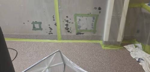 Visible black mould could be seen in the Portage hospital. (Progressive Conservative Party of Manitoba)