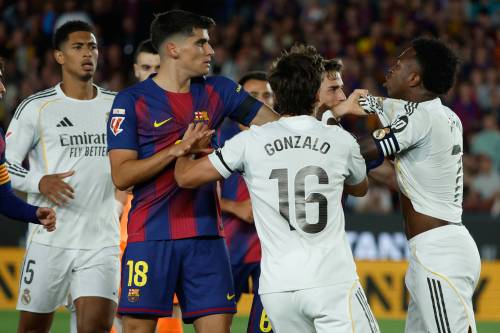 (Joan Monfort / The Associated Press files)
                                At the last El Clásico in May, there was plenty of scuffling on the pitch between Real Madrid and Barcelona. In the lead up to Sunday&rsquo;s iteration of the head-to-head, league and club presidents and managers alike have escalated the insult slinging.